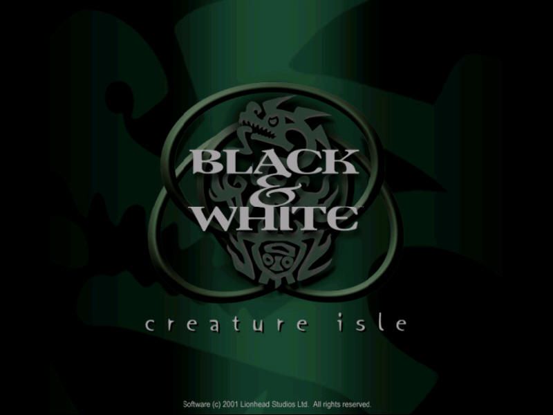 Black & White: Creature Isle (Windows) screenshot: Title screen