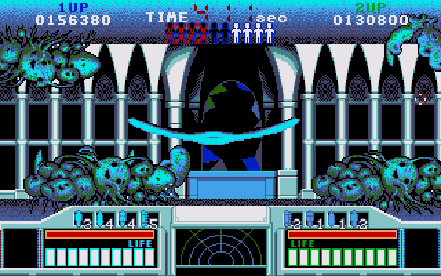 Space Gun (Amiga) screenshot: Mission 4 Boss