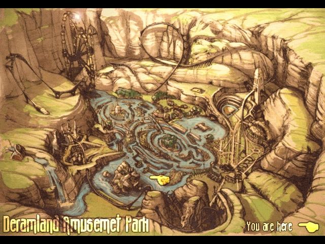 Seven Games of the Soul (Windows) screenshot: From the 3rd episode and on you can view the map of the park