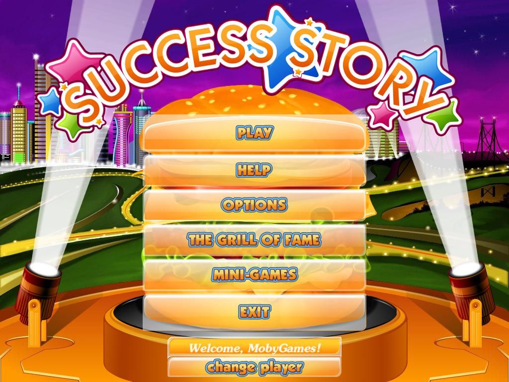 Success Story (Windows) screenshot: Main menu