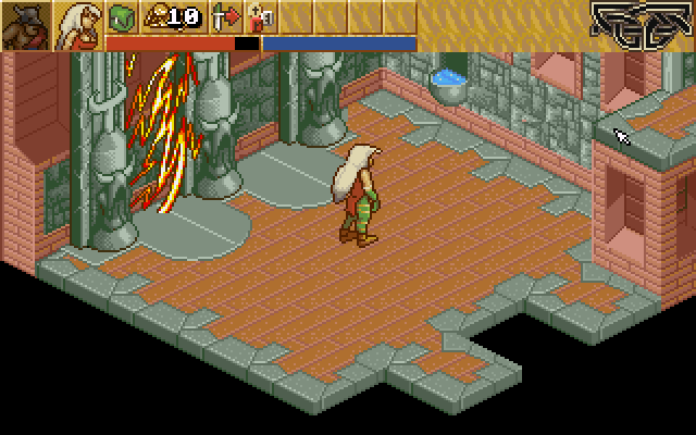Heimdall 2: Into the Hall of Worlds (DOS) screenshot: interior