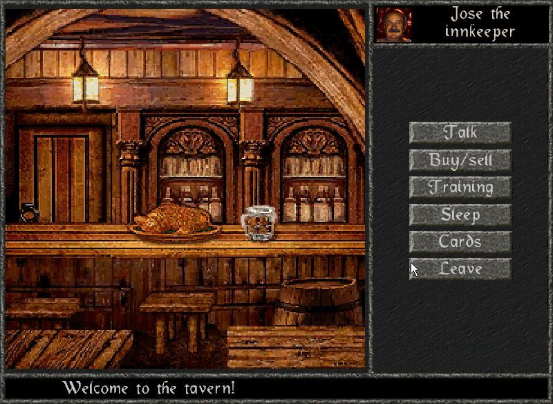 The Quest (Windows) screenshot: The local inn