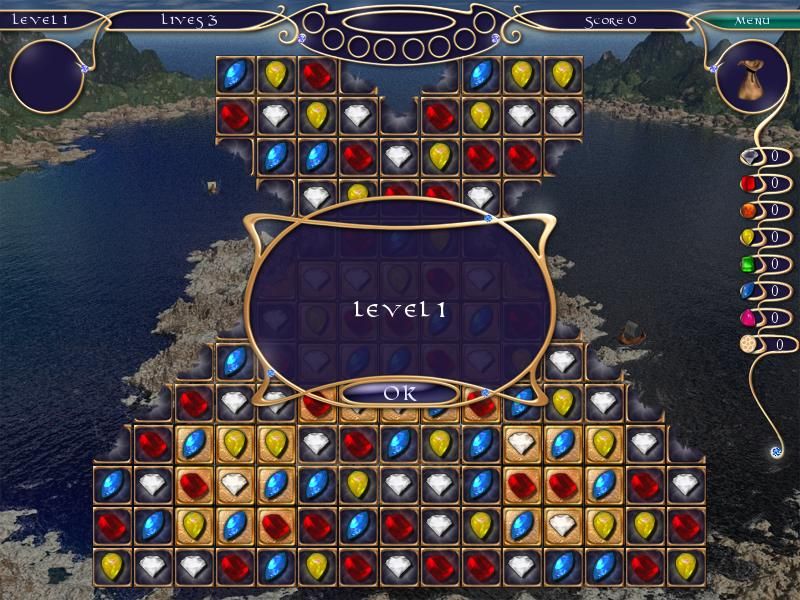 Jewel Match 2 (Windows) screenshot: Level 1