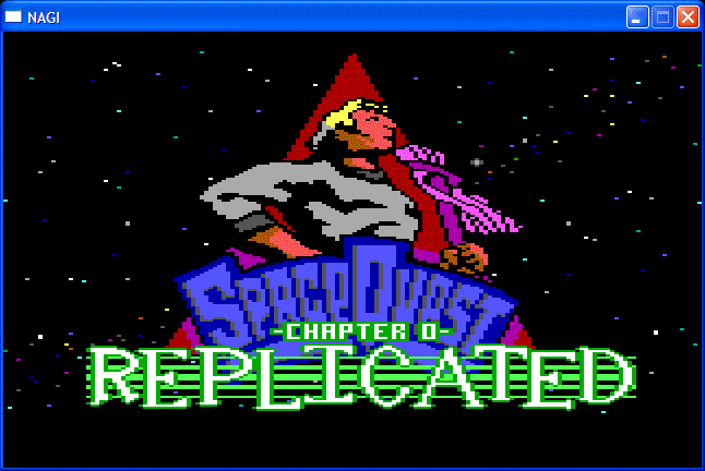 Space Quest 0: Replicated (Windows) screenshot: The title screen