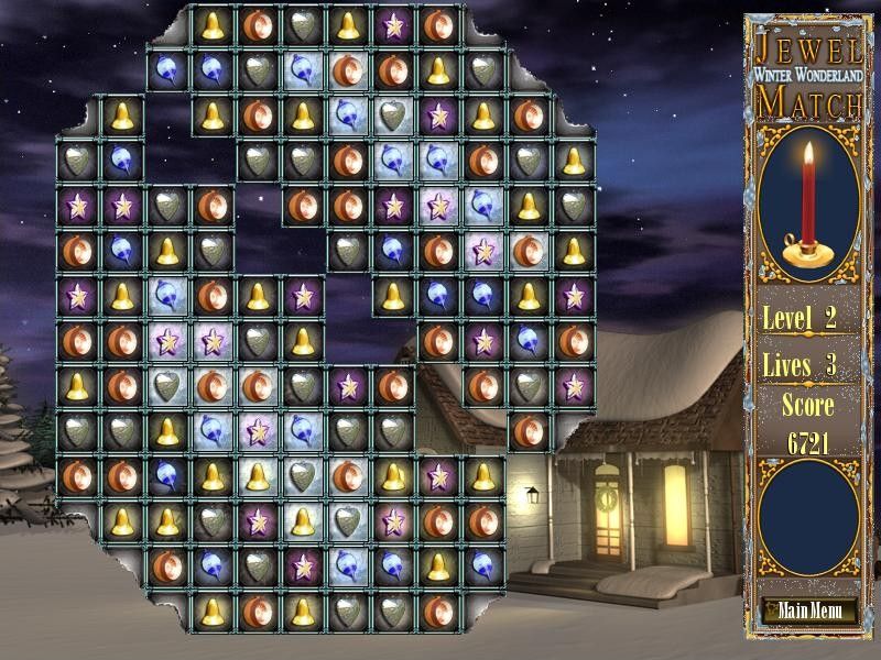 Screenshot of Jewel Match Winter Wonderland (Windows, 2006) MobyGames