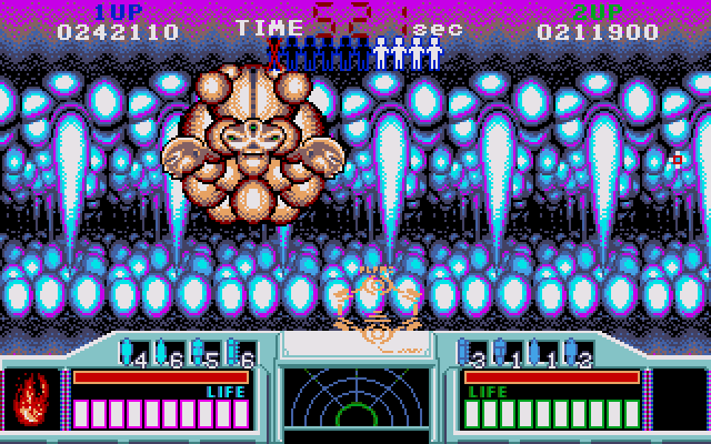 Space Gun (Amiga) screenshot: Mission 5 Boss (2)