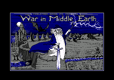 J.R.R. Tolkien's War in Middle Earth (Amstrad CPC) screenshot: Loading screen