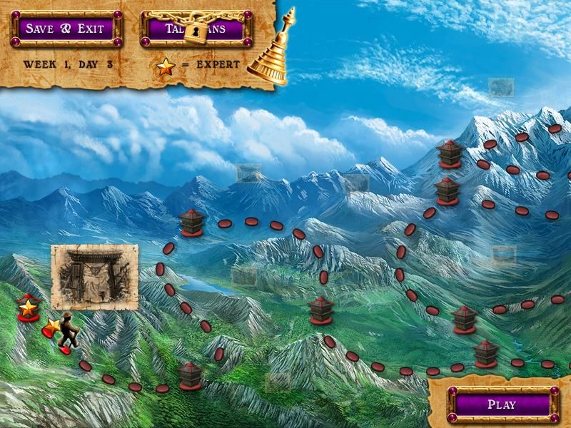 Azkend (Windows) screenshot: The game map