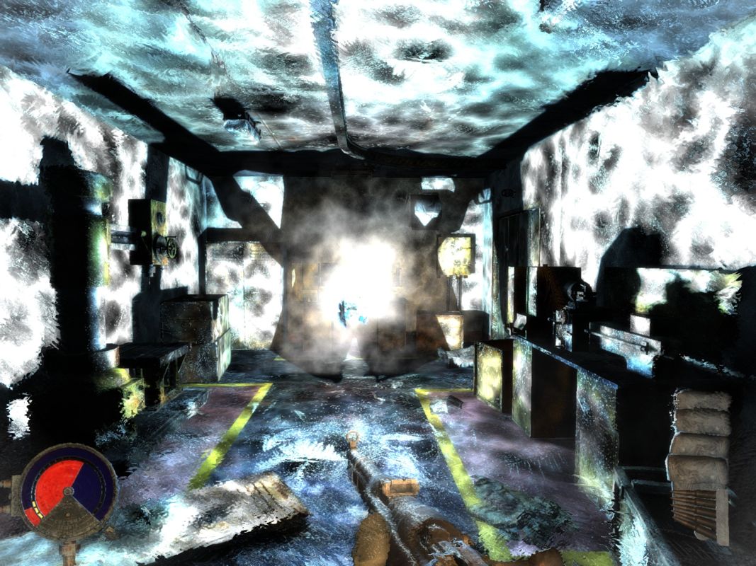 Cryostasis (Windows) screenshot: After the light-show a difficult enemy awaits.