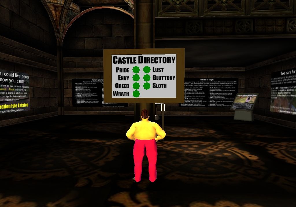 Second Life (Windows) screenshot: Where should I go
