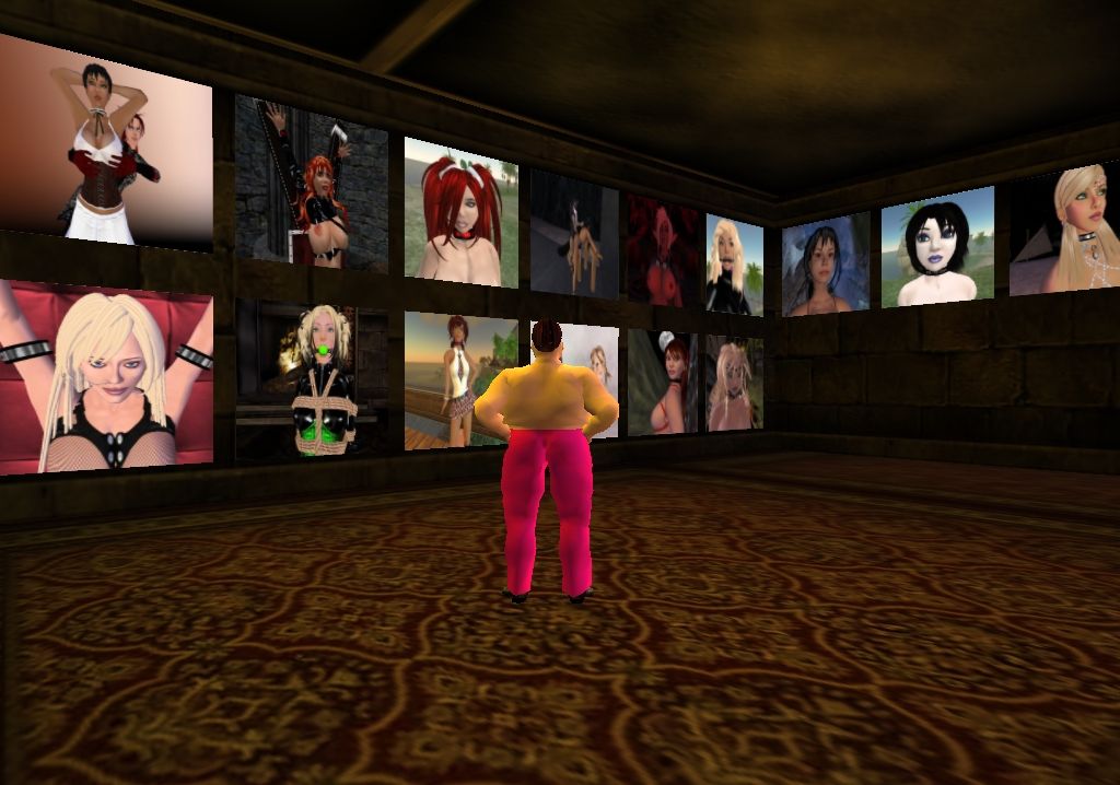 Second Life (Windows) screenshot: Taking a look around the castle