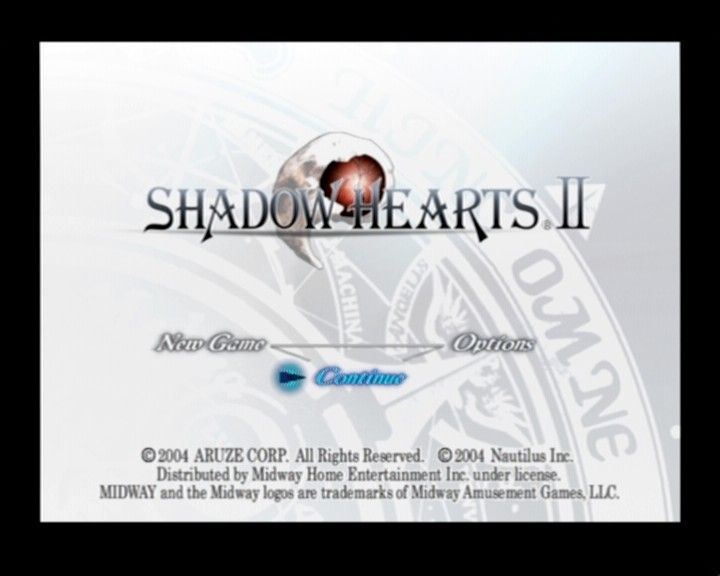 Shadow Hearts: Covenant (PlayStation 2) screenshot: Main Menu/Main Title