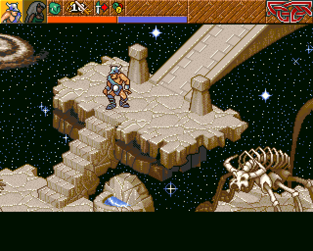 Heimdall 2: Into the Hall of Worlds (Amiga) screenshot: Starting point