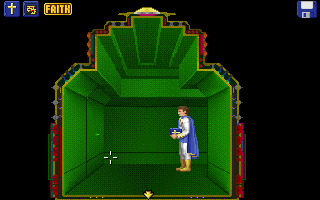 Captain Bible in Dome of Darkness (Special Edition) (DOS) screenshot: Starting location