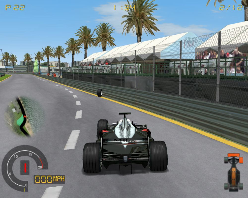 Grand Prix 4 (Windows) screenshot: Lost a front wheel.