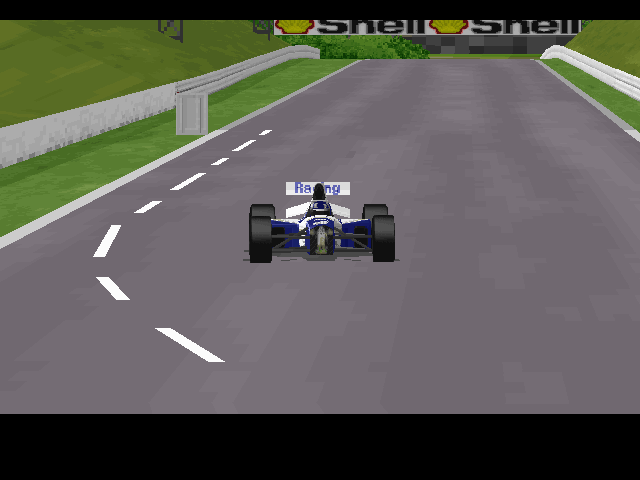Grand Prix II (DOS) screenshot: I've lost front wing.