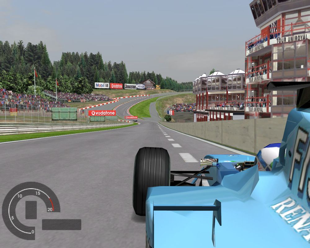 Grand Prix 4 (Windows) screenshot: Driving at Austria.