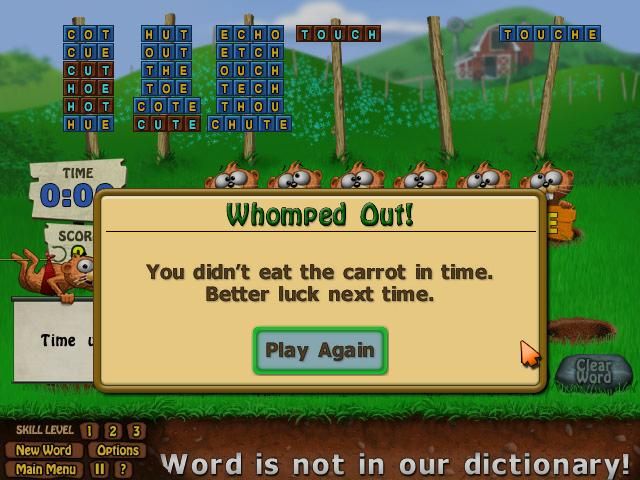 Screenshot of Word Whomp To Go (Windows, 2004) - MobyGames