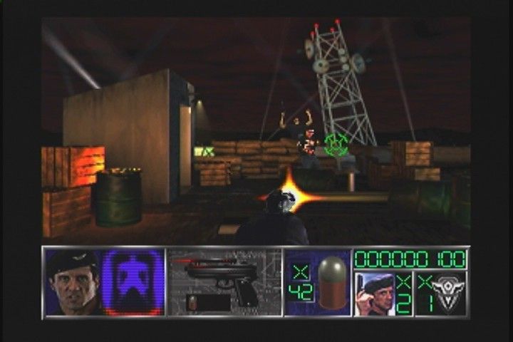 Demolition Man (3DO) screenshot: Game type 1: Arcade shooter