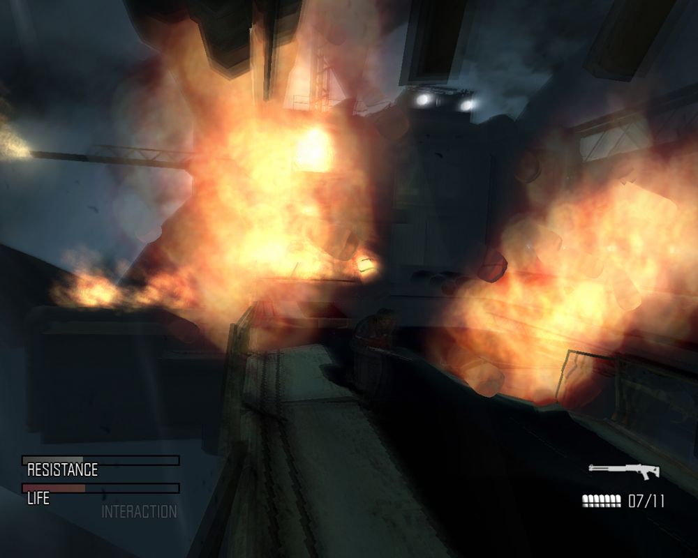 Cold Fear (Windows) screenshot: Ka-Pow! The money shot