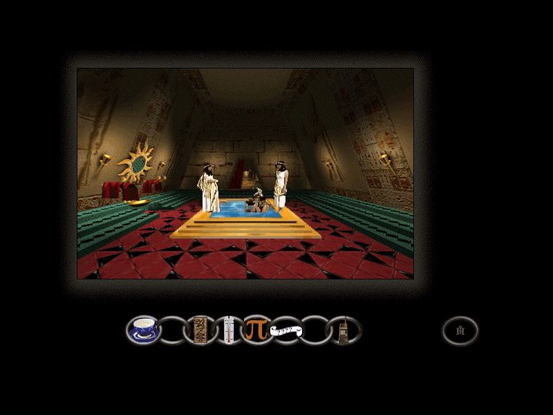 Connections (Windows) screenshot: The Pharaoh taking a bath