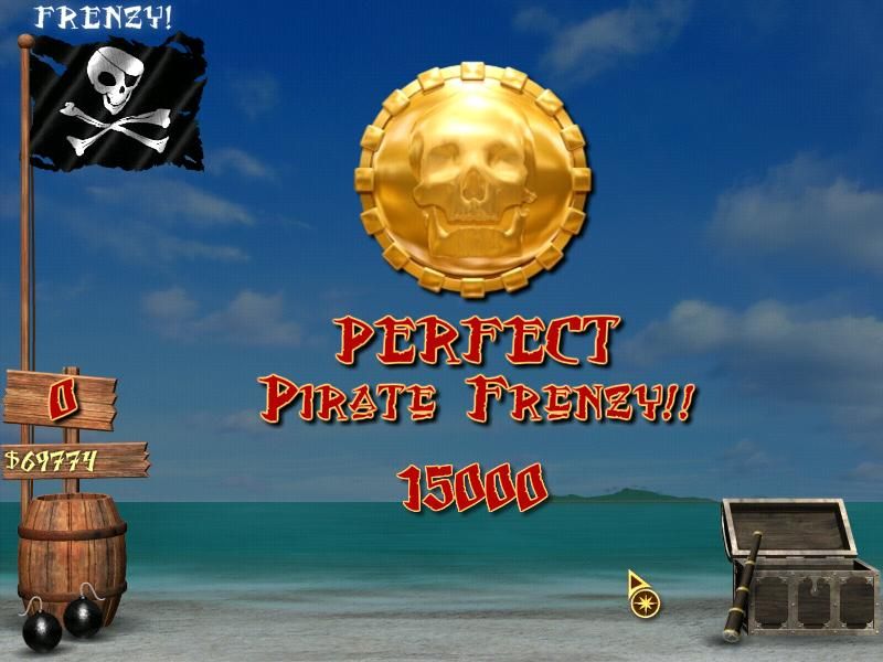 A Pirate's Legend (Windows) screenshot: I completed a perfect Pirate Frenzy.