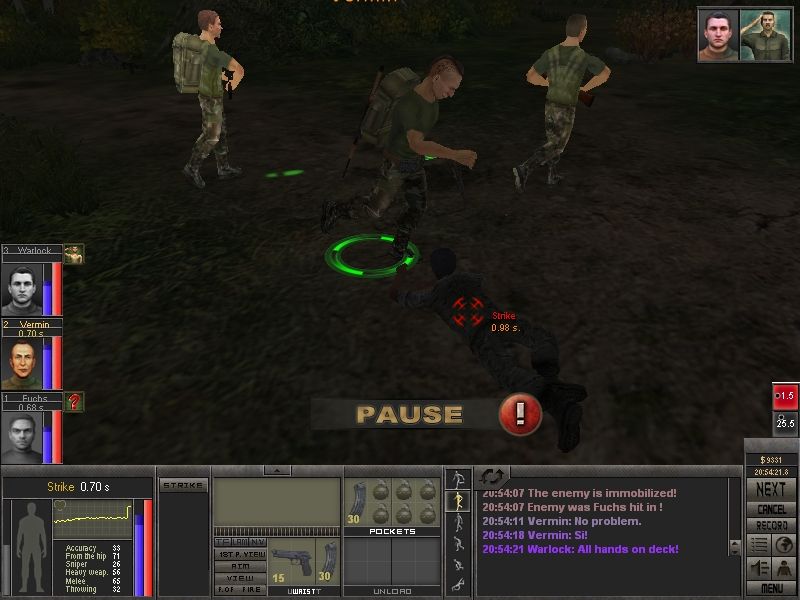 7.62 (Windows) screenshot: If you don't have a blade a good old stomp to the head will do just fine.
