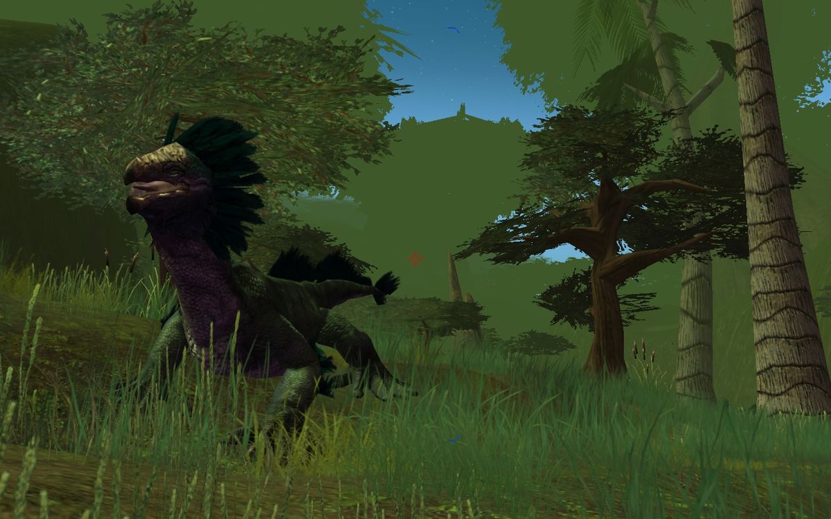 Star Wars: Galaxies - Episode III: Rage of the Wookiees (Windows) screenshot: Groups of Varactyl roam the planet. A deeded version was awarded as a mount to players who bought the expansion.