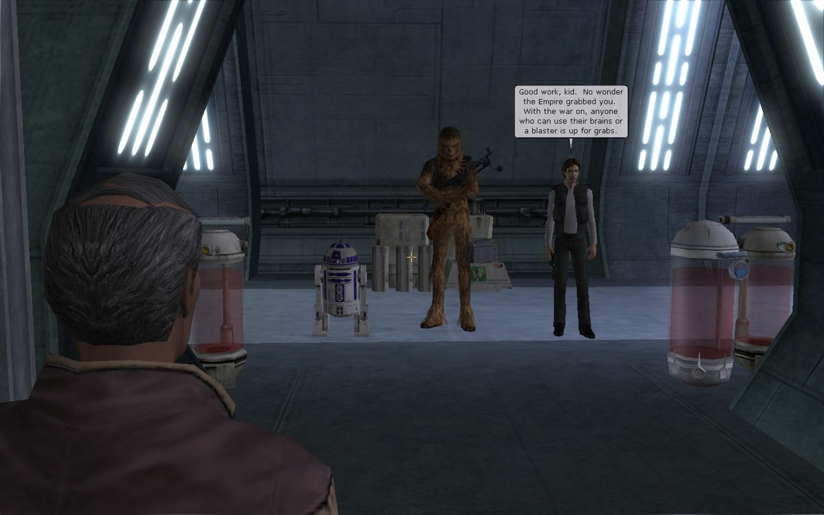 Star Wars: Galaxies - Starter Kit (Windows) screenshot: The tutorial/early levels have been redesigned and vastly expanded. The tutorial begins with you rescued by Han Solo himself.
