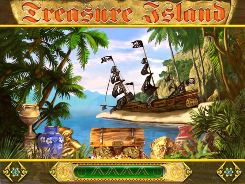 Treasure Island (Windows) screenshot: Title and loading screen