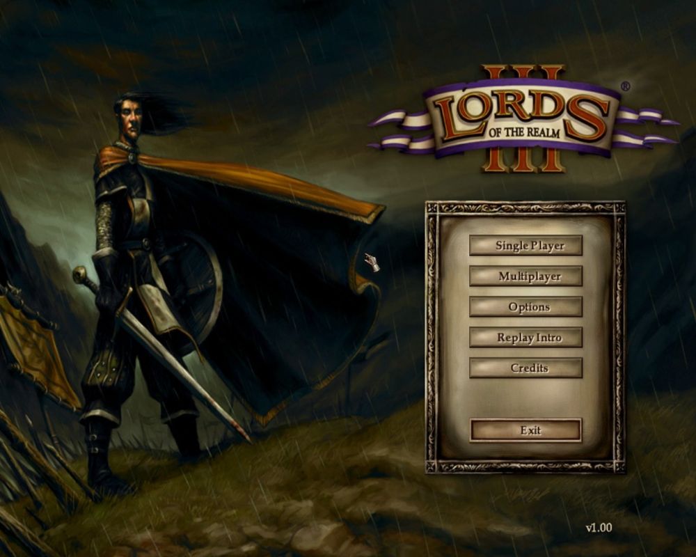 Lords of the Realm III (Windows) screenshot: Main Menu