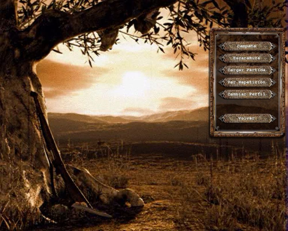 Sombras de Guerra: La Guerra Civil Española (Windows) screenshot: Main Menu