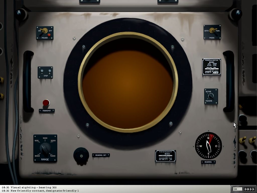 Destroyer Command (Windows) screenshot: Sonar station