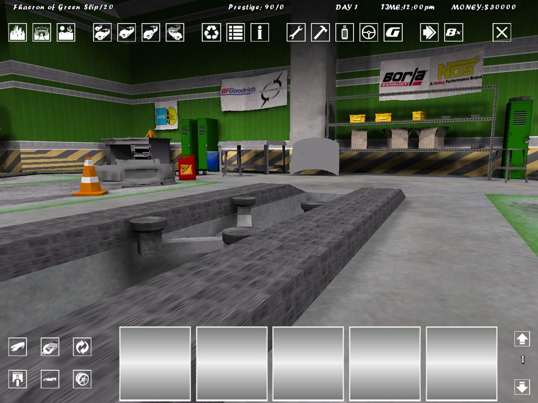 Street Legal Racing: Redline (Windows) screenshot: This is your garage