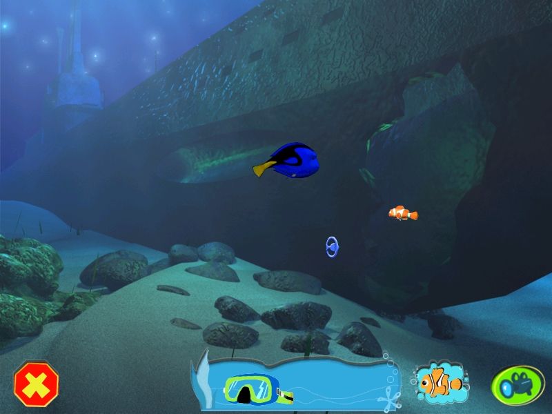 Disney•Pixar Finding Nemo (Windows) screenshot: Leaving the submarine