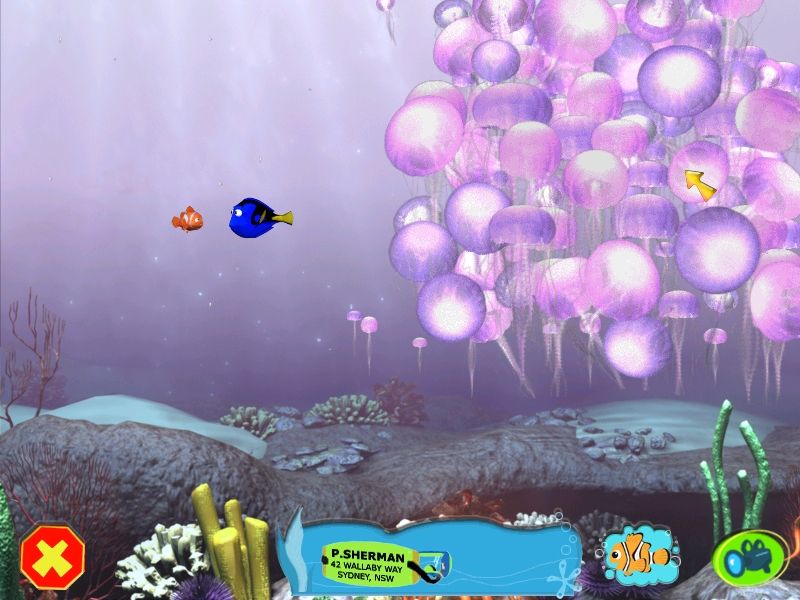 Disney•Pixar Finding Nemo (Windows) screenshot: Another danger on the way