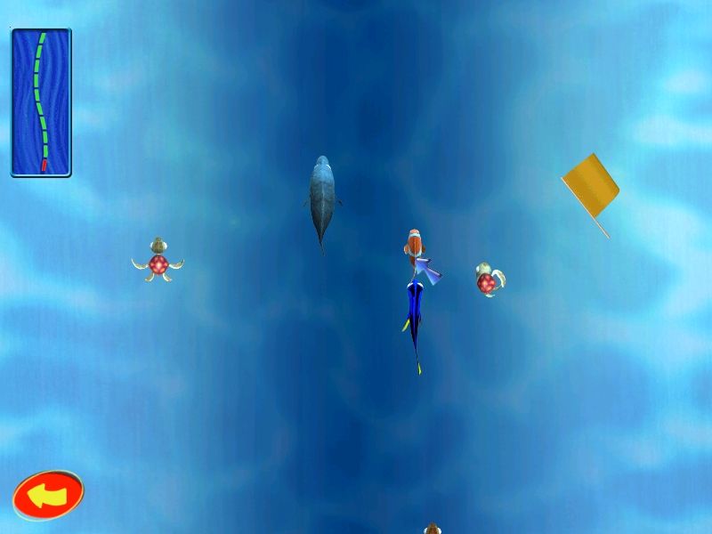 Disney•Pixar Finding Nemo (Windows) screenshot: Here you need to take all the yellow flags