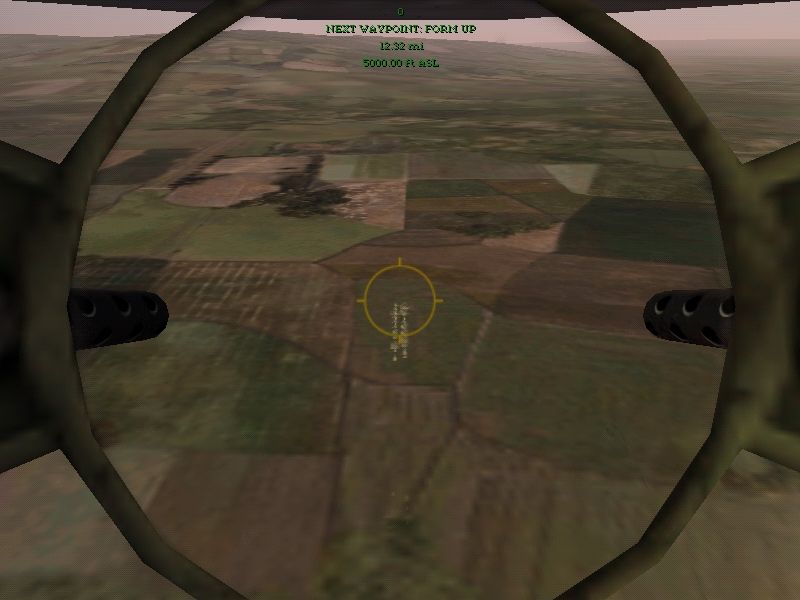 Jane's Combat Simulations: Attack Squadron (Windows) screenshot: Belly gun view
