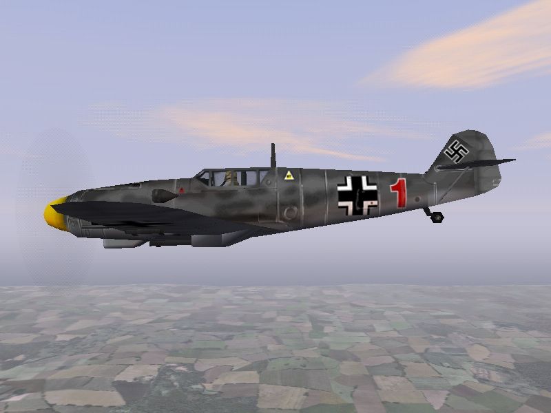 Jane's Combat Simulations: Attack Squadron (Windows) screenshot: German Bf.109 G6 "Gustav"