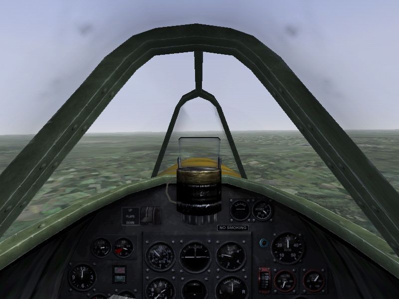 Jane's Combat Simulations: Attack Squadron (Windows) screenshot: Spitfire MK1 cockpit