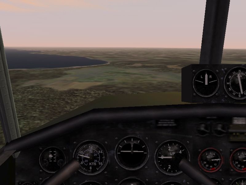 Jane's Combat Simulations: Attack Squadron (Windows) screenshot: Lancaster MK1 cockpit