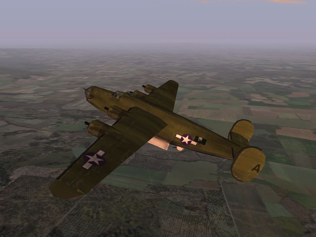 Jane's Combat Simulations: Attack Squadron (Windows) screenshot: B24D "Liberator" opening bomb doors
