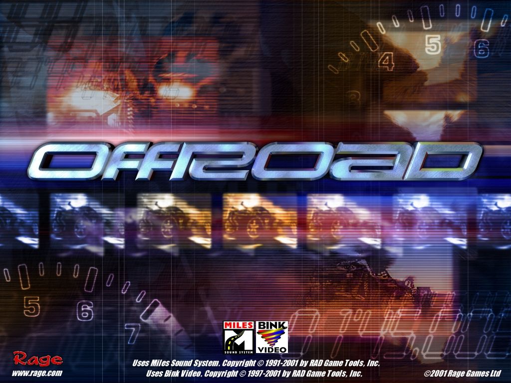 Off-Road Redneck Racing (Windows) screenshot: Title Screen