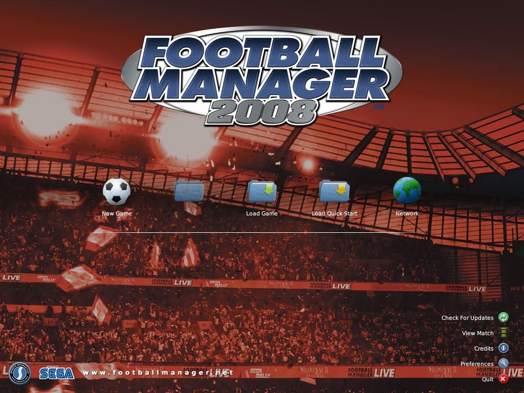 Worldwide Soccer Manager 2008 (Windows) screenshot: Title screen