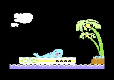How to Weigh an Elephant (Commodore 64) screenshot: How to Weigh an Elephant - Weighing a Seal