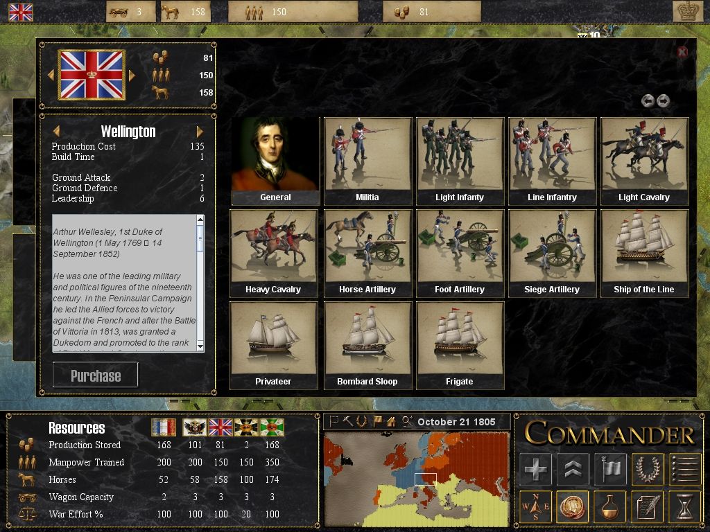 Screenshot of Commander: Napoleon at War (Windows, 2008) - MobyGames