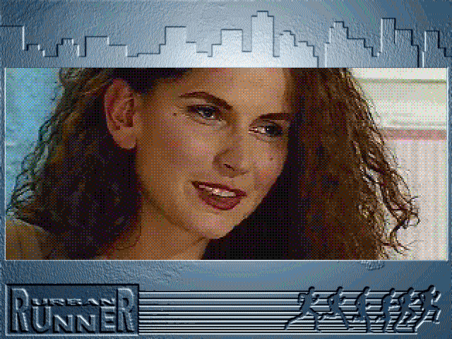 Urban Runner (Windows 3.x) screenshot: Nice actress