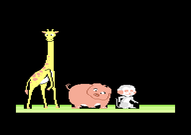 How to Weigh an Elephant (Commodore 64) screenshot: How to Weigh an Elephant - Our Next Contestants