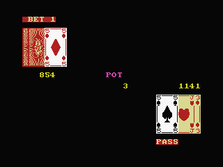 Screenshot of Samantha Fox Strip Poker (MSX, 1986) - MobyGames