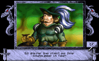 Heirs to the Throne (DOS) screenshot: ...or a thieving scoundrel.
